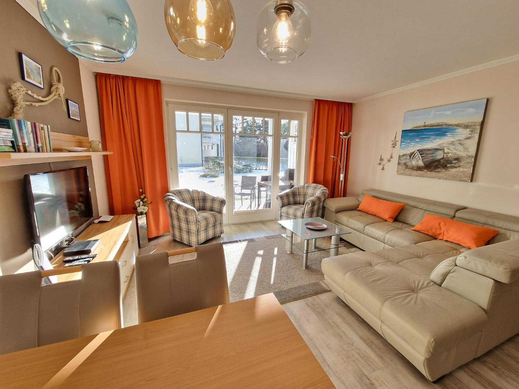 Duenenpark Binz - Komfort Ferienwohnung Mit 1 Schlafzimmer Und Terrasse Im Erdgeschoss 220 Ngoại thất bức ảnh